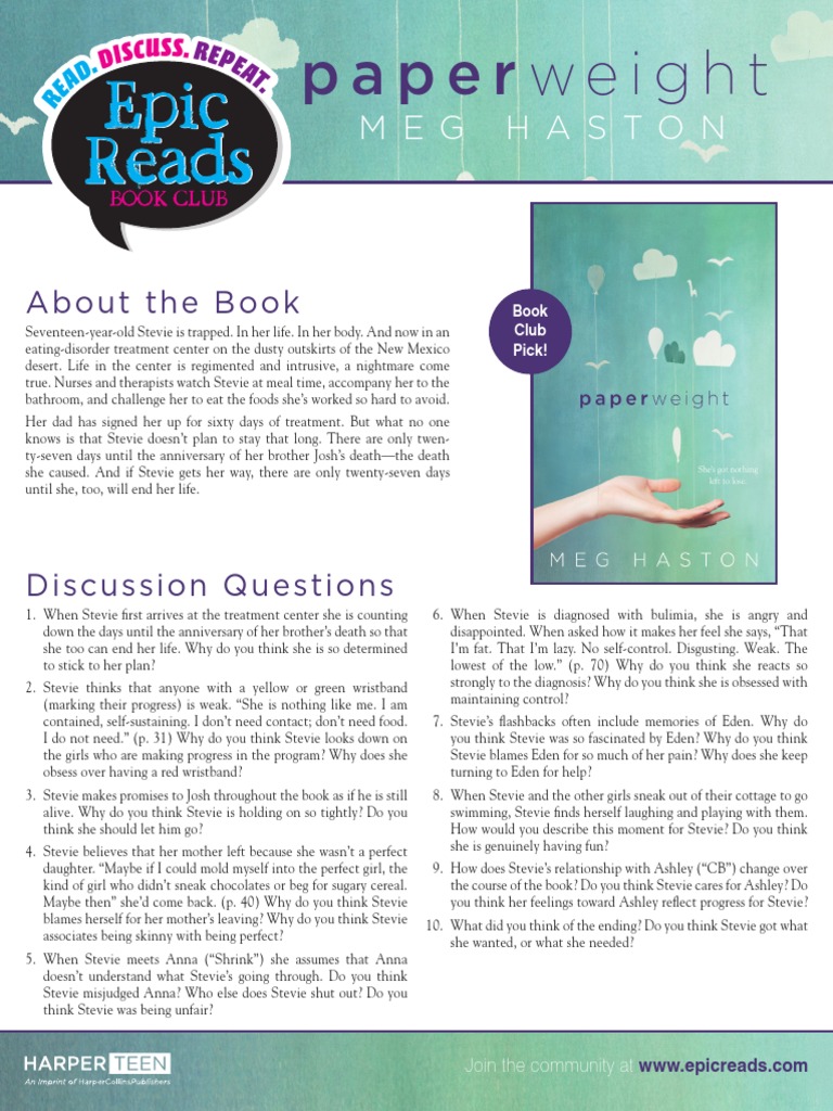 Book Club Guide Paperweight PDF