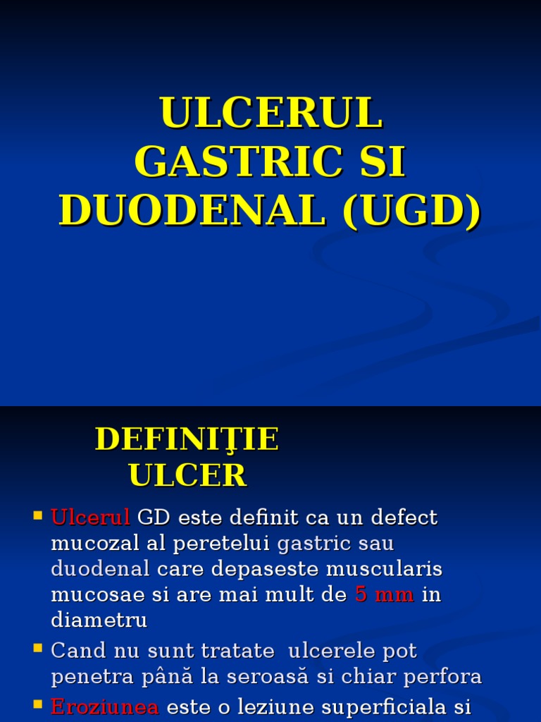 1) Ulcerul Gastroduodenal | PDF