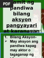 Gamit NG Pandiwa Bilang Aksyon Pangyayari at Karanasan