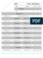 U-12 Games and Results