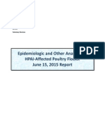 USDA APHIS Epidemiologic Analysis June 15 2015