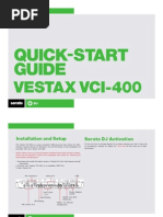 Vestax VCI-400 Quickstart Guide