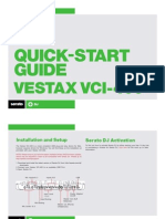 Vestax VCI-400 Quickstart Guide