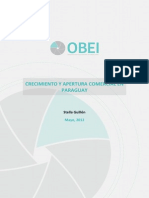 Crecimiento y Apertura Comercial en El Paraguay SG