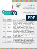 CALENDÁRIO 7° ano DIVULGAÇÃO DAS DATAS DE PROVAS DO 1° BIMESTRE - Cópia (4).doc