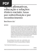 Ações Afirmativas, Educação e Relações Étnico-raciais