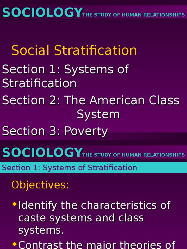 Understanding Social Stratification Systems | PDF | Social ...