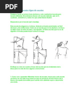 Trazo de Diferentes Tipos de Escotes