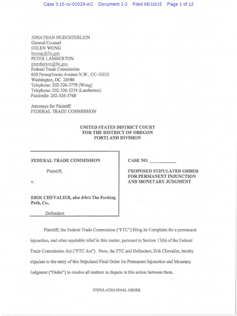 FTC Ruling - Kickstarter Campaign | PDF | Federal Trade Commission ...