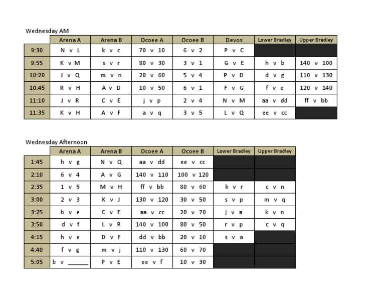 Wed Am and Noon | PDF