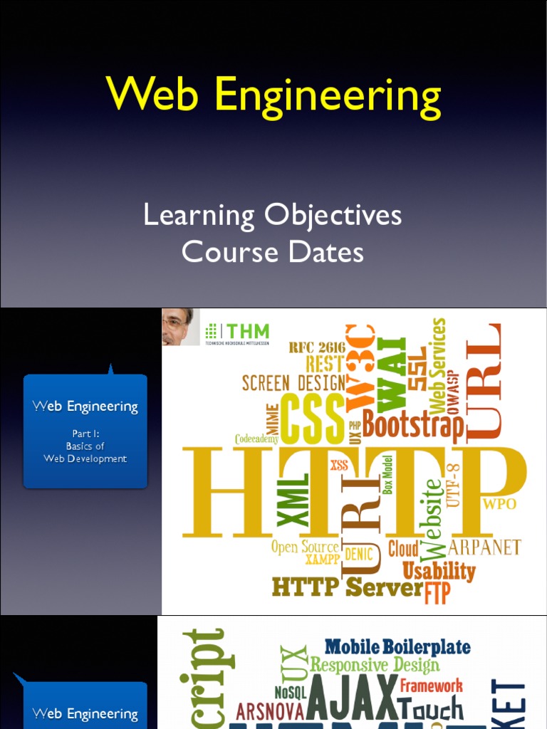 Web Engineering Course Overview | PDF