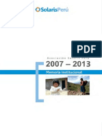 Memoria Institucional 2007 - 2013