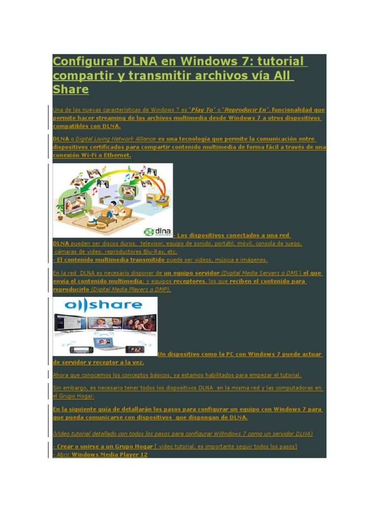 Partage Dlna Windows 7 _ Installer Dlna Windows Media Player – TWYPA