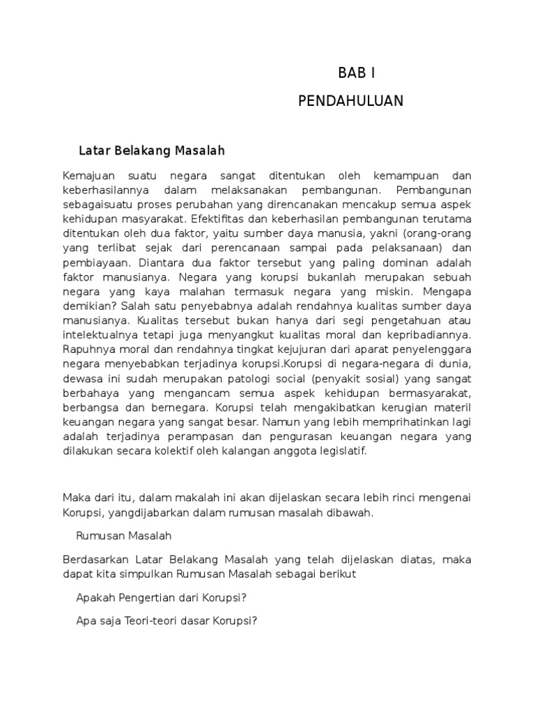 Makalah Korupsi