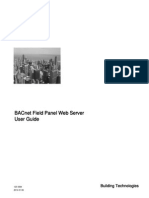 BACnet Field Panel Web Server User Guide APOGEE A6V10327264 Us en 2