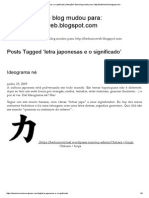 Letra Japonesas e o Significado - Atenção!!! Este Blog Mudou para - HTTP - Beduinoweb - Blogspot