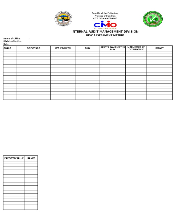 Bukidnon Risk Assessment Matrix Guide | PDF