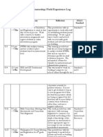 Mentorship Field Exp Log Dave Mroue Final