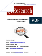 Global Sodium Percarbonate Industry Report 2015