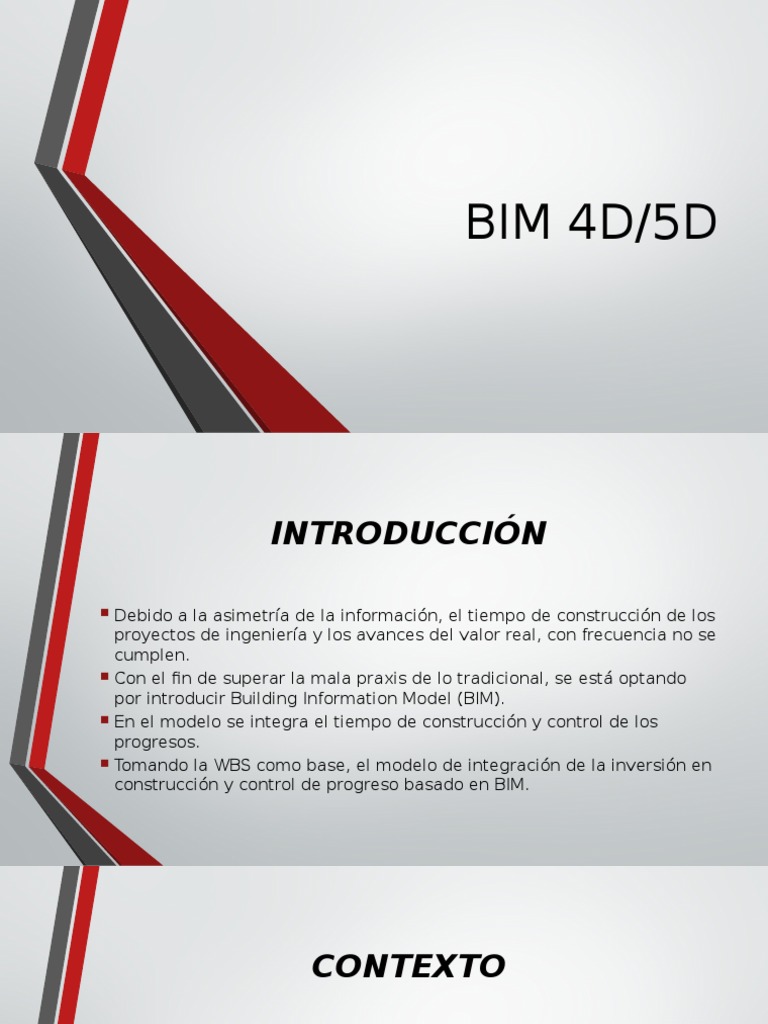 Integración de BIM 4D y 5D en Proyectos | PDF | Modelado de información ...
