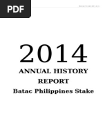 Annual History: Batac Philippines Stake
