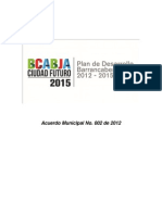 Plan Desarrollo Barrancabermeja 2012-2015