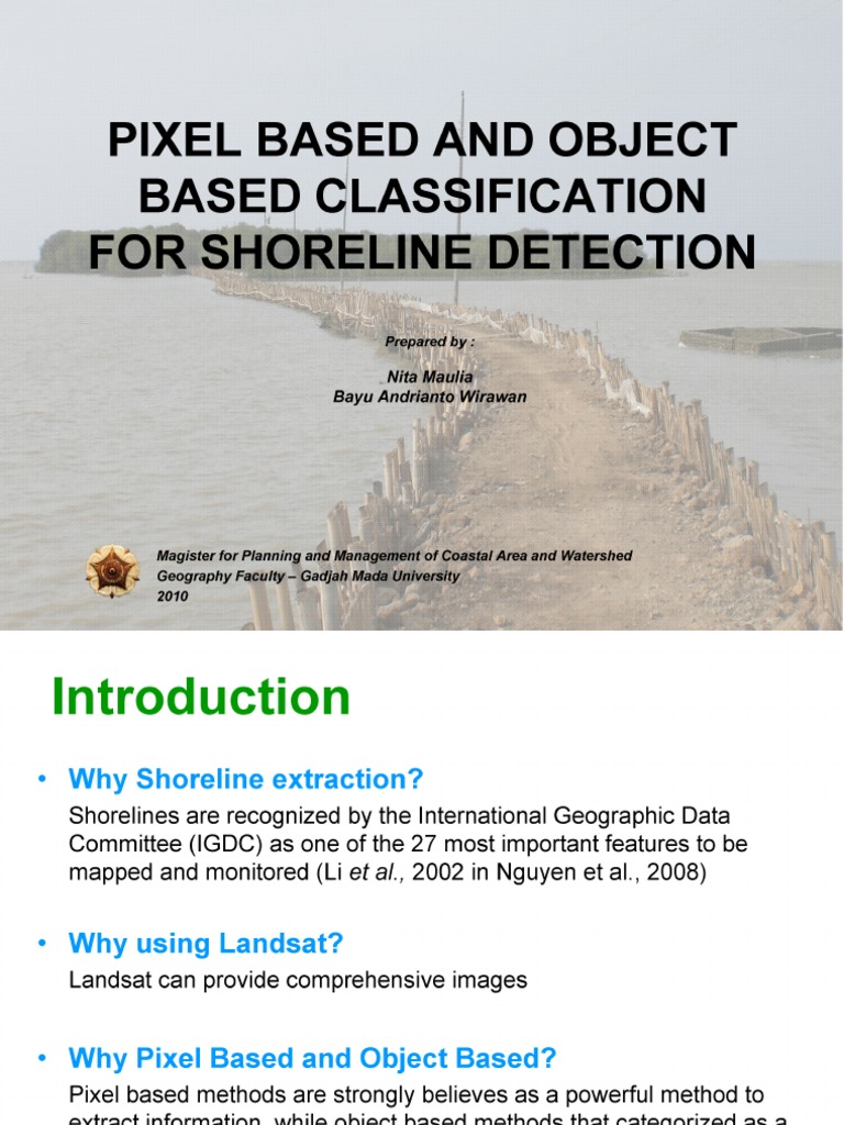 Shoreline Extraction Tutorial | PDF