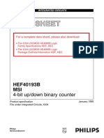 Data Sheet: HEF40193B MSI