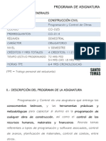 01 Programación y Control de Obras PDF