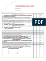 Ergonomics Process Audit