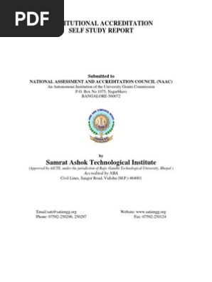 Institutional Accreditation Self Study Report: Samrat Ashok ... - 