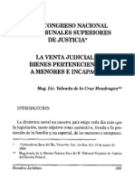 Venta Judicial de Bienes de Incapaces Apuntes