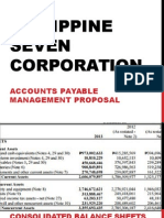 Philippine Seven Corporation: Accounts Payable Management Proposal