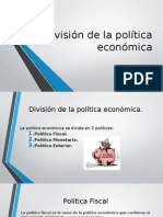 División de La Política Económica