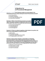 Self-Assessment Questions For Module 12 Project Procurement Management