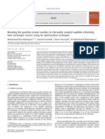 Boosting the Gasoline Octane Number in Thermally Coupled Naphtha Reforming Heat Exchanger Reactor Using de Optimization Technique