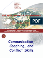 Module 6 Communication, Coaching & Conflict Skills L'SHIP-6
