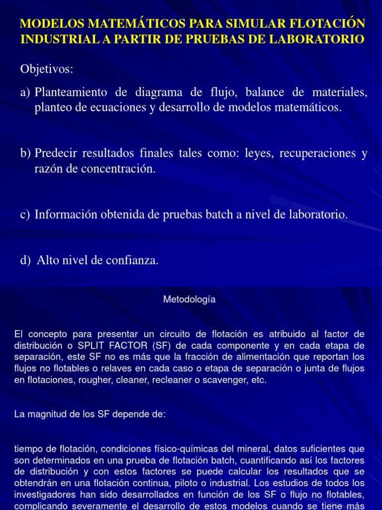 Modelos de Flotación y Split Factors | PDF | Enseñanza de matemática ...