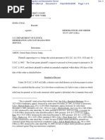 Cole v. U.S. Department of Justice, Immigration and Naturalization Service - Document No. 4