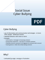 Social Issue-Cyber Bullying