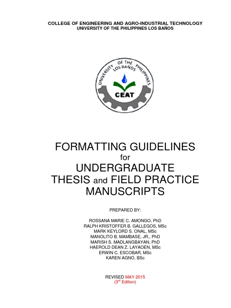 Ceat thesis format guidelines picture