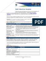 Evaluate Smart Objectives Template