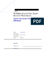 TE040 Account Receivables Test Scripts