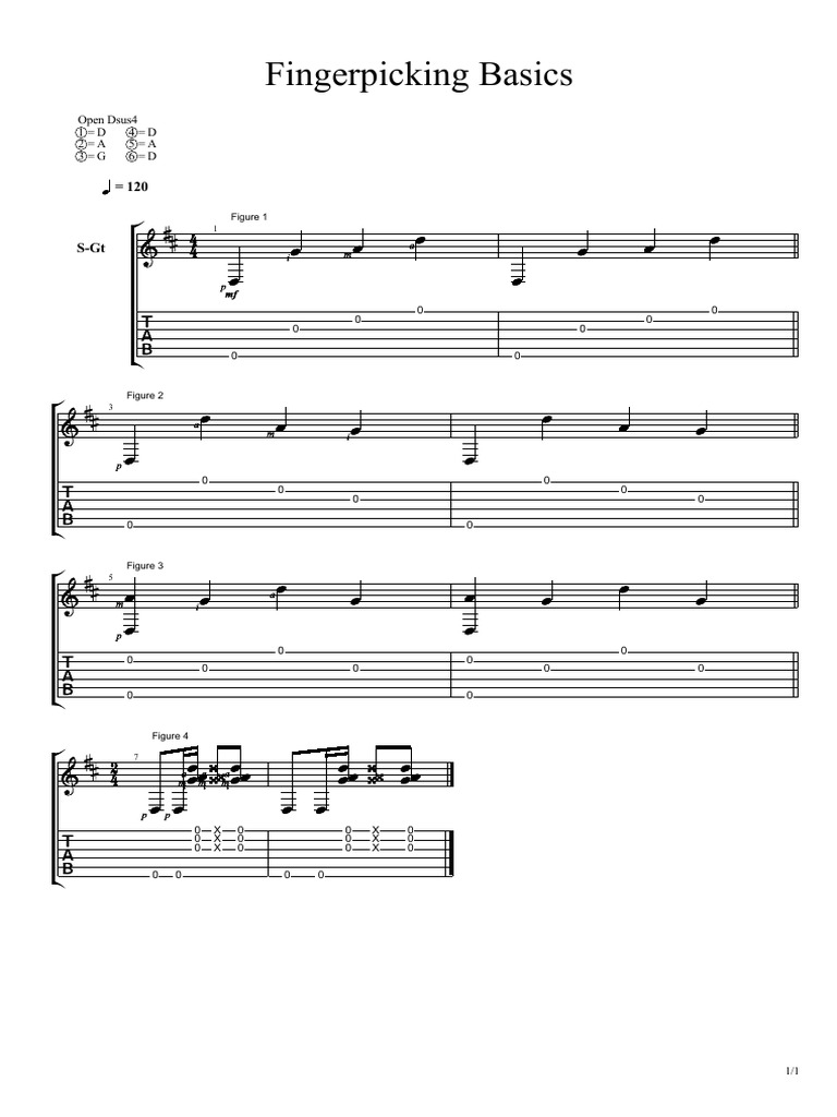 Fingerpicking Basics 1 | PDF