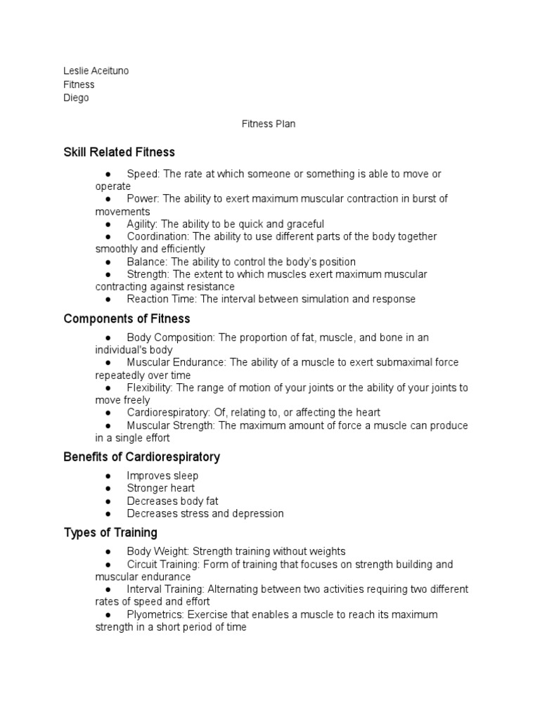 Fitnessproject | PDF