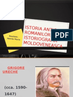 Istoria Antica a Romanilor in Istoriografia Moldoveneasca