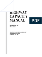 Highway Capacity Manual 3rd Edition