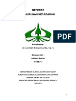 SARAN Koreksi Referat Penurunan Kesadaran - Albertus Berfan