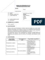 Unidad de Aprendizaje Educacion Por El Arte_5º_nº 01