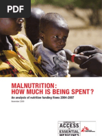 Download MSF Malnutrition How Much is Being Spent by Nutrition Wonderland SN26894348 doc pdf